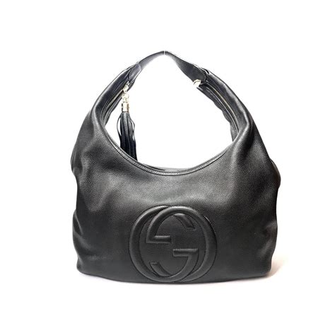 gucci pebbled leather bag|gucci leather bag vintage.